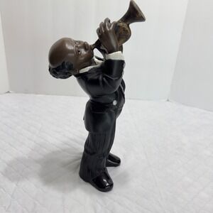 12" Tall Musician Figurine Trumpet. 90 Jazz Band Ros Parastone Black Enesco VTG
